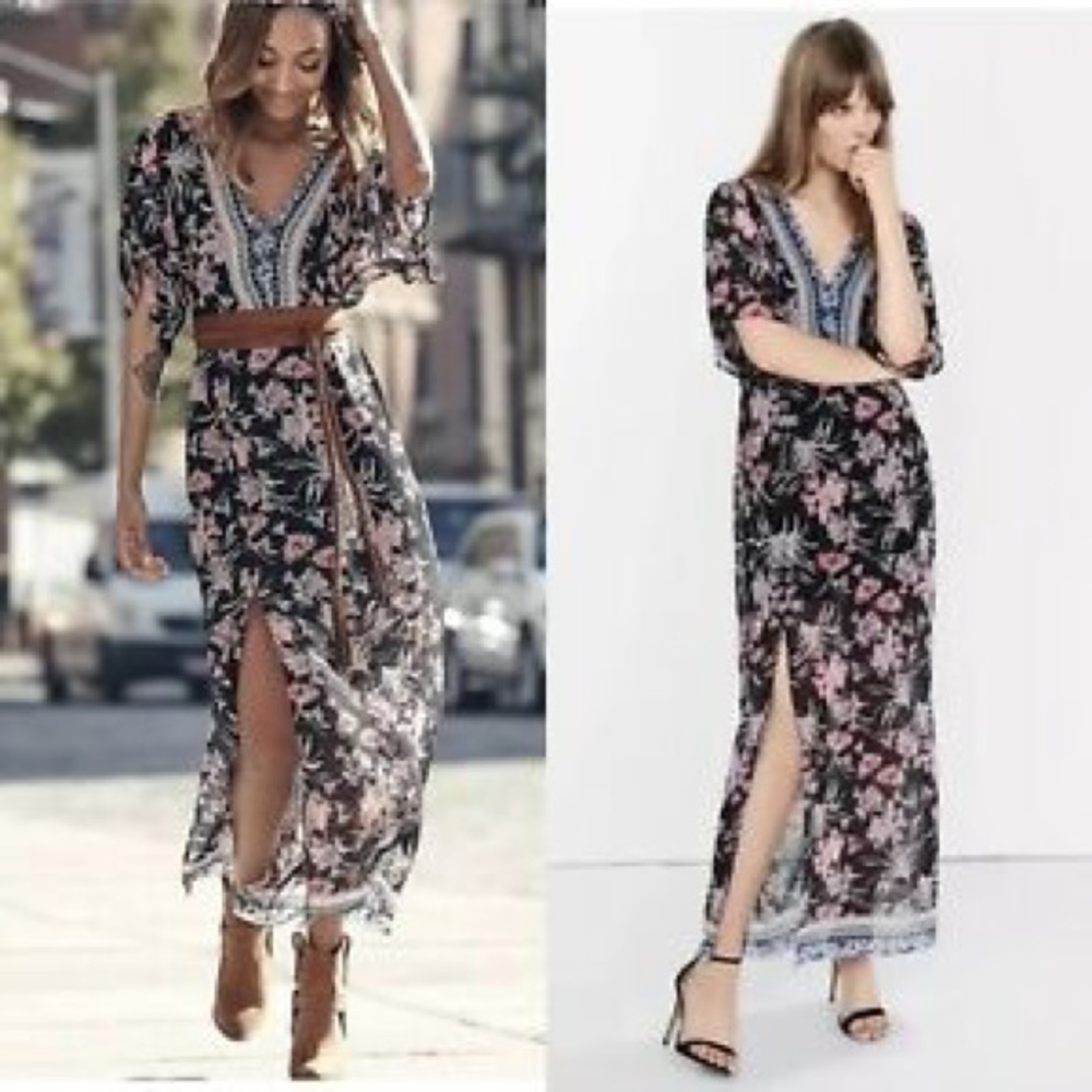 Express Kimono Style Maxi Dress